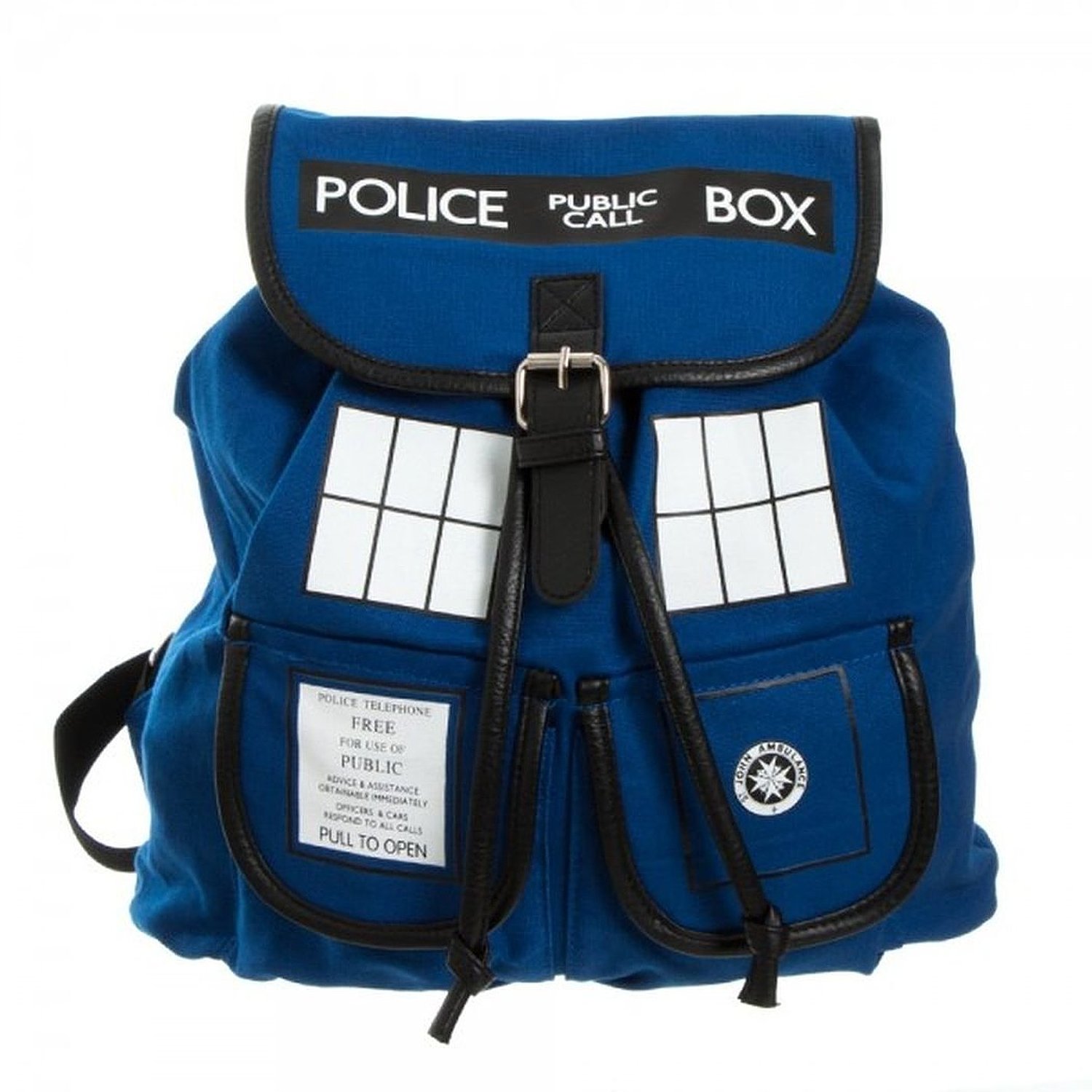 Doctor Who Dr. Blue Tardis Knapsack Backpack
